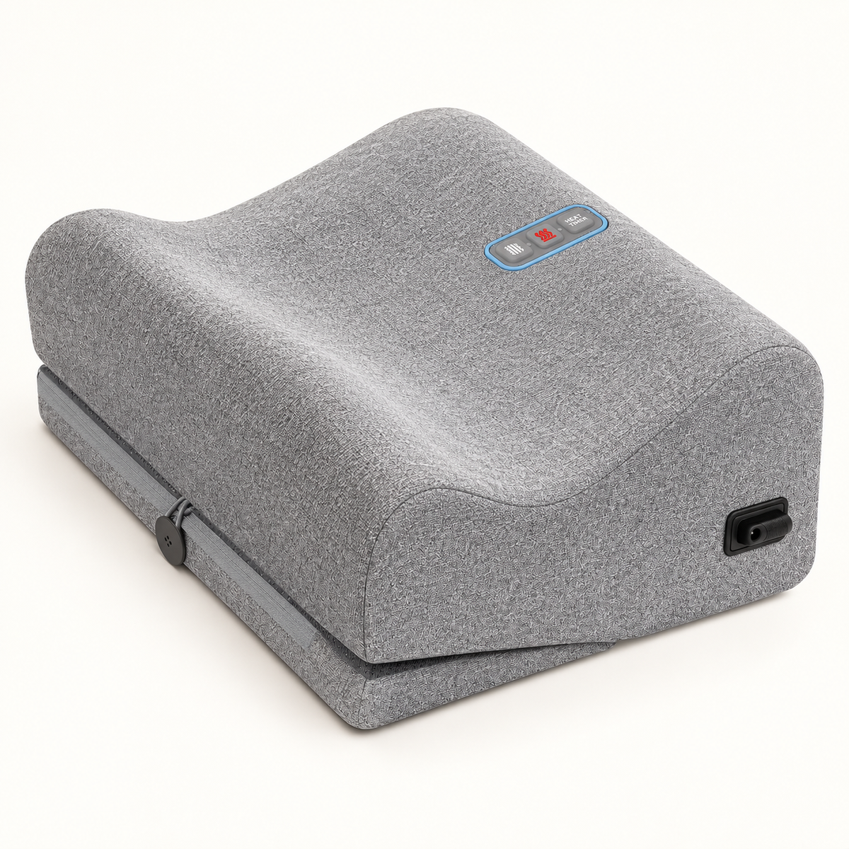 Repose-pieds ergonomique chauffant et vibrant : vue du produit.