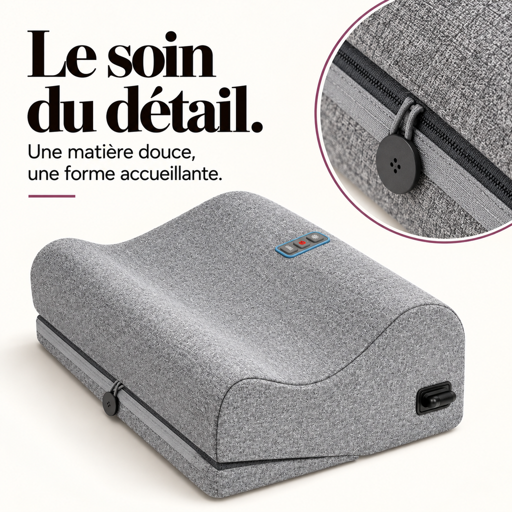 Repose-pieds ergonomique chauffant et vibrant : présentation du modèle, visuel 6.