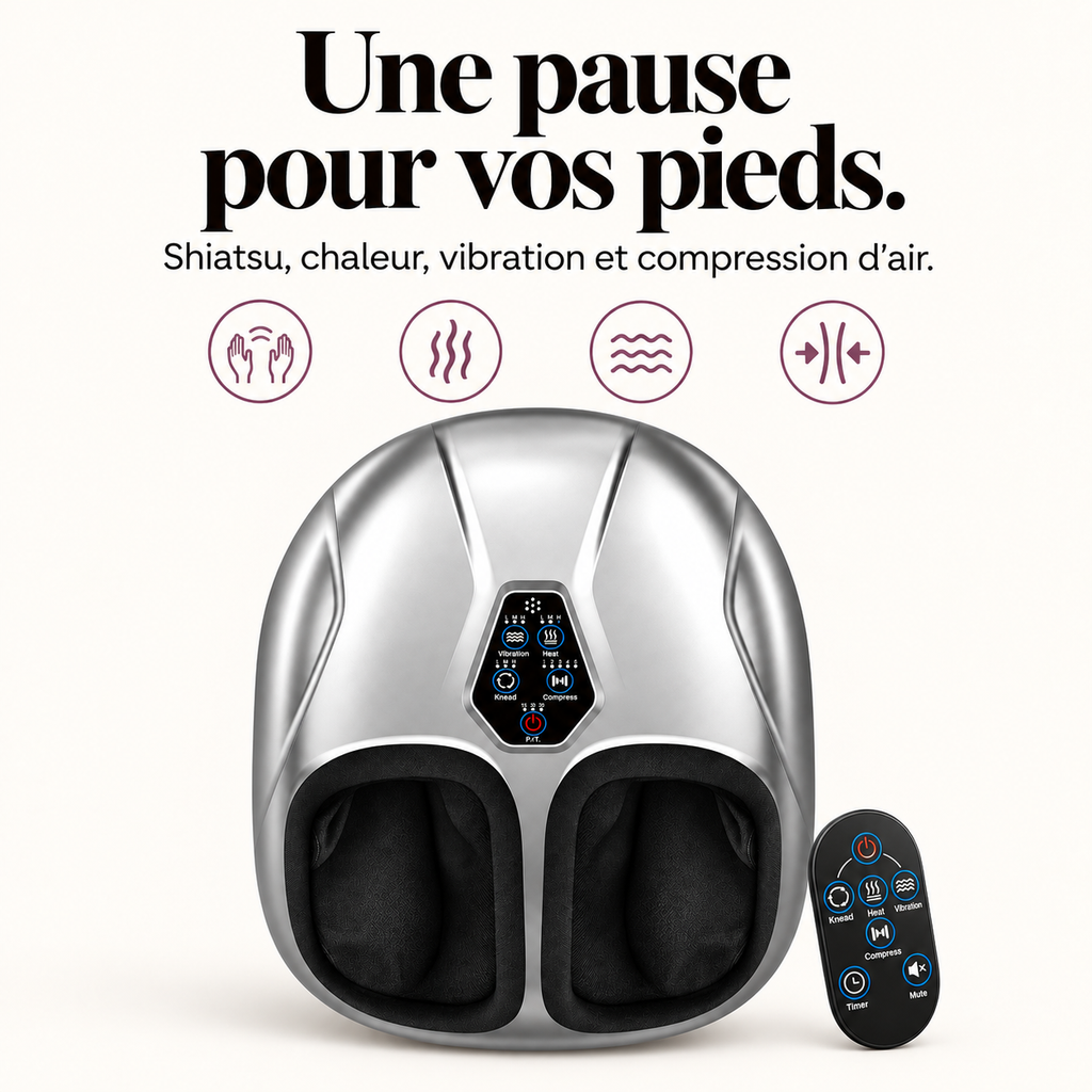 Masseur de pieds shiatsu chauffant : présentation du modèle, visuel 2.
