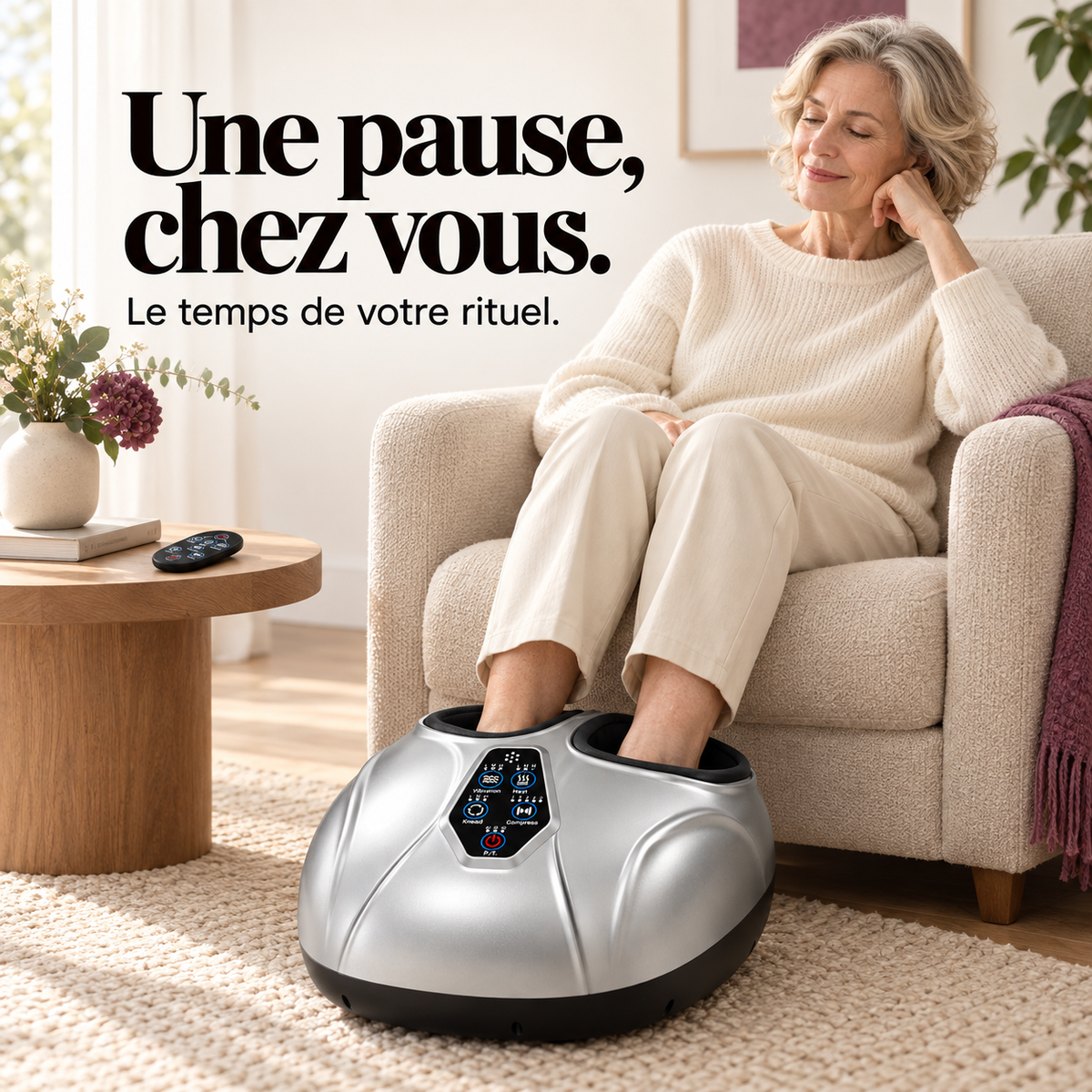 Masseur de pieds shiatsu chauffant : présentation du modèle, visuel 3.