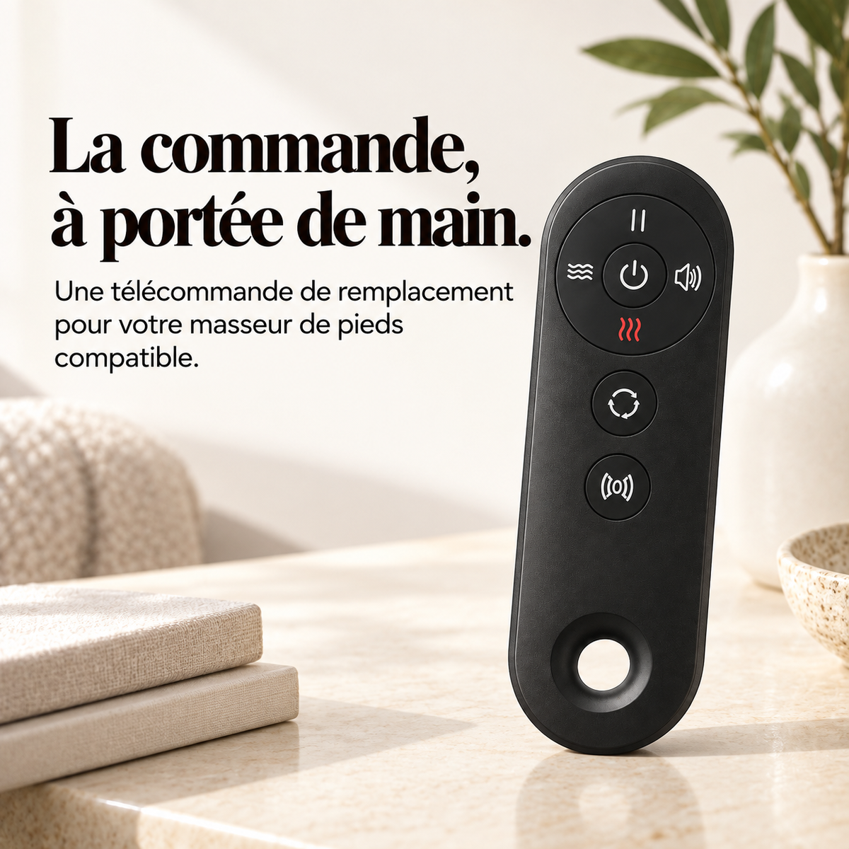 Télécommande de rechange pour masseur de pieds : présentation du modèle, visuel 3.