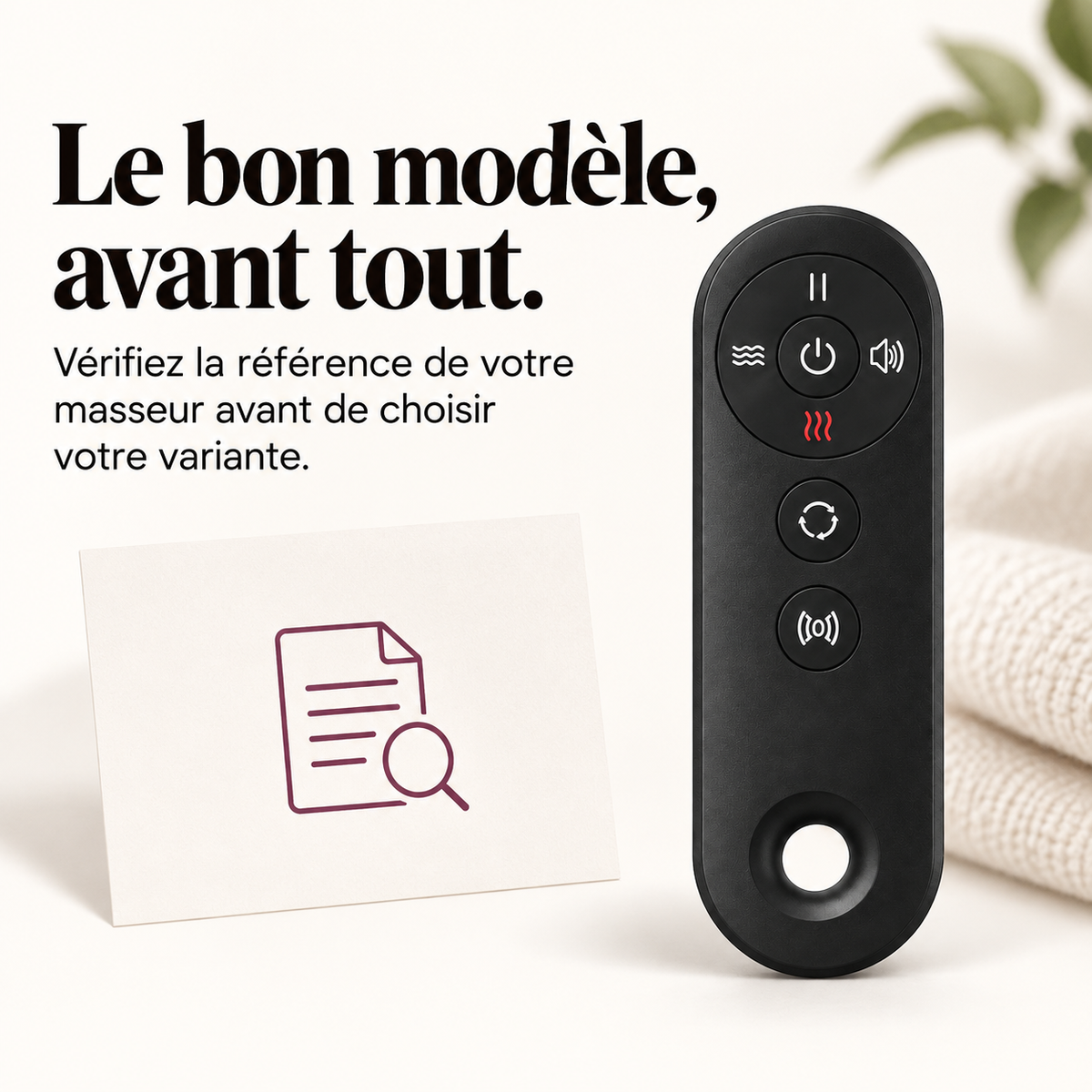 Télécommande de rechange pour masseur de pieds : présentation du modèle, visuel 4.