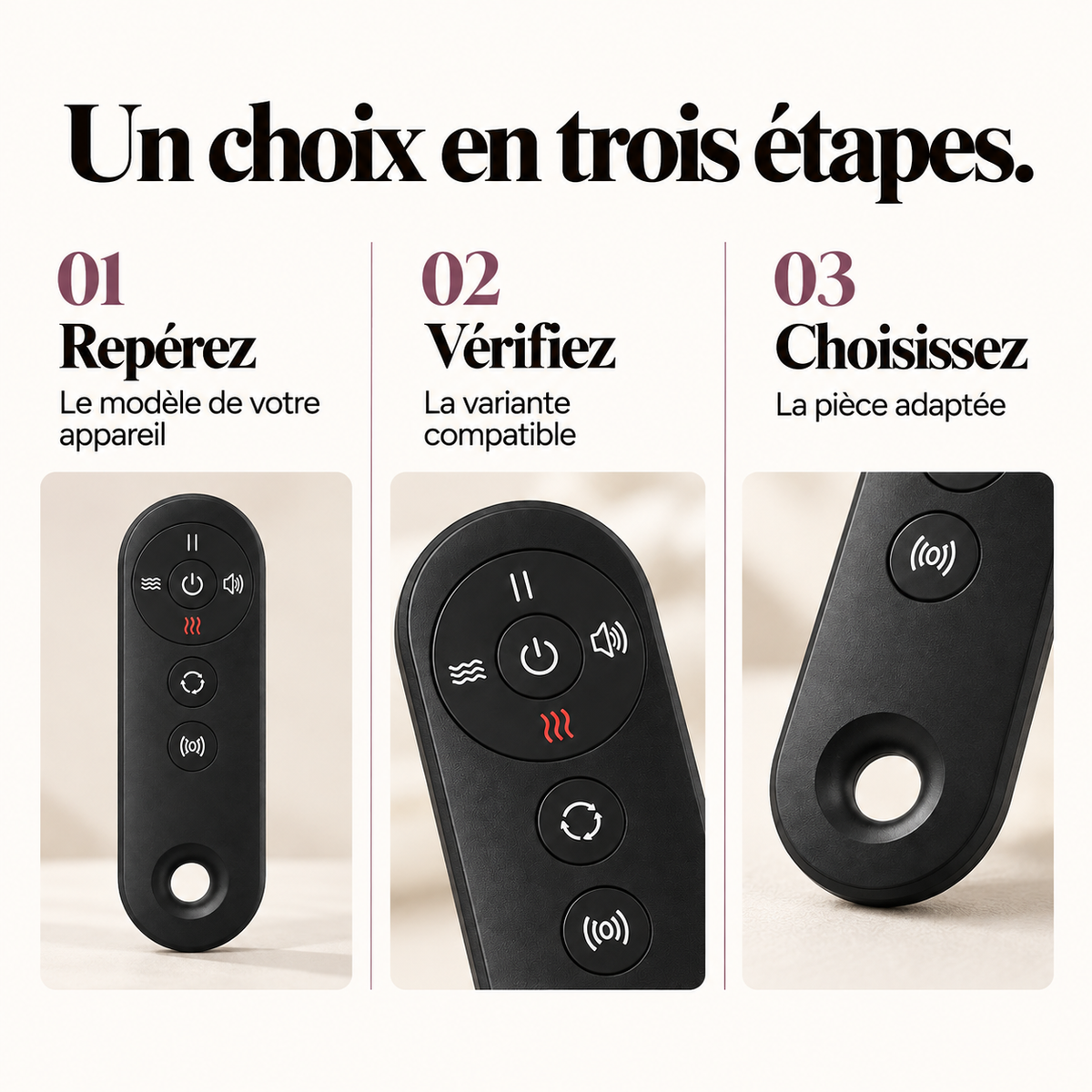 Télécommande de rechange pour masseur de pieds : présentation du modèle, visuel 8.