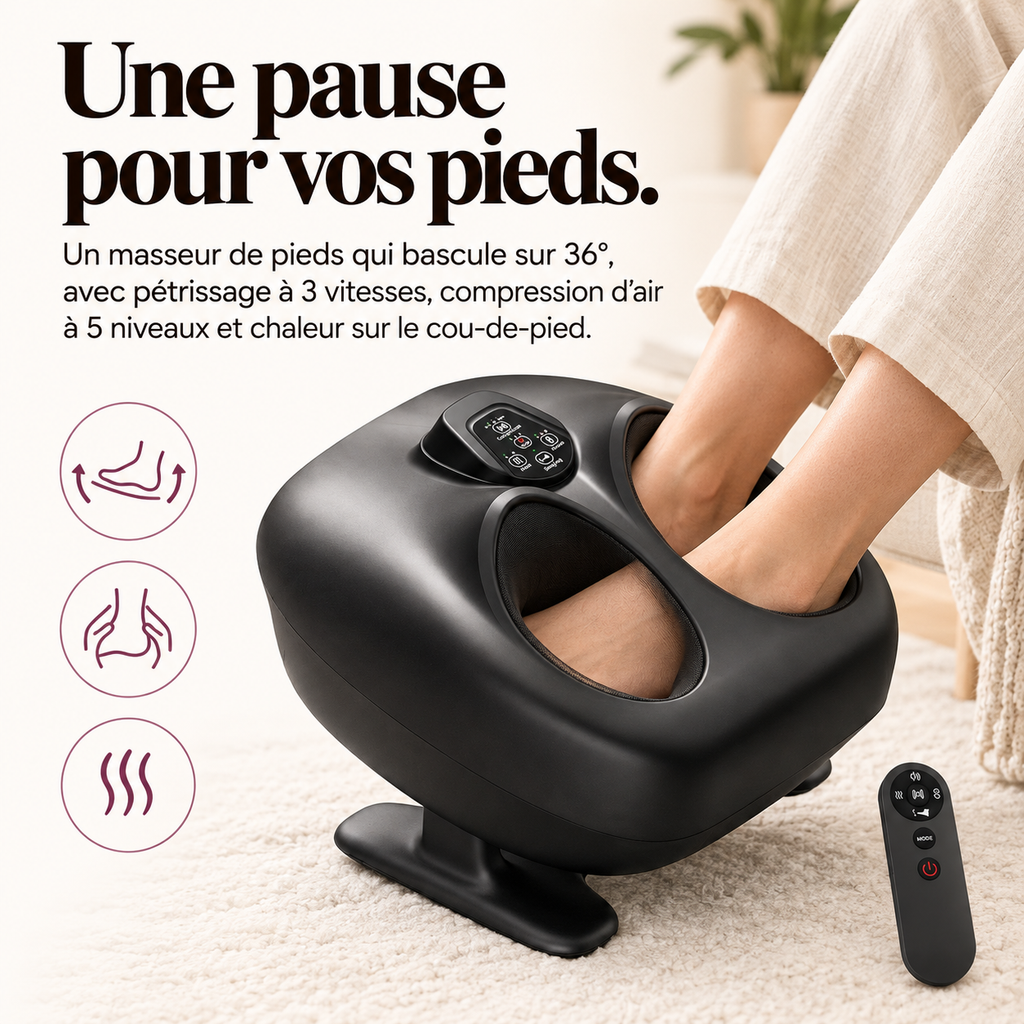 Masseur de pieds oscillant chauffant : présentation du modèle, visuel 3.