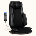 Siège massant shiatsu, coussin nuque amovible : vue du produit.
