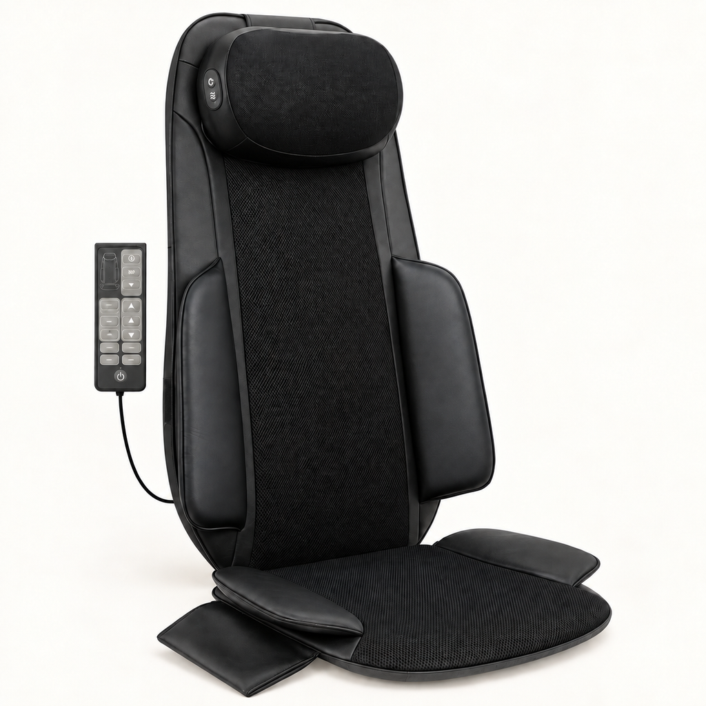 Siège massant shiatsu, coussin nuque amovible : présentation du modèle, visuel 2.