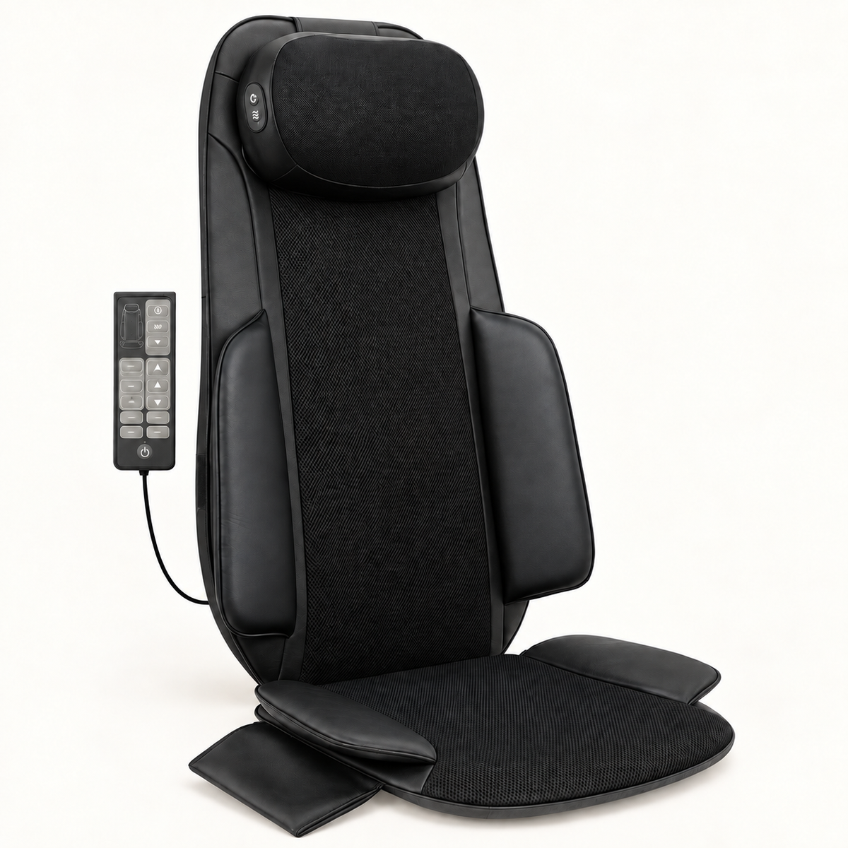 Siège massant shiatsu, coussin nuque amovible : présentation du modèle, visuel 2.