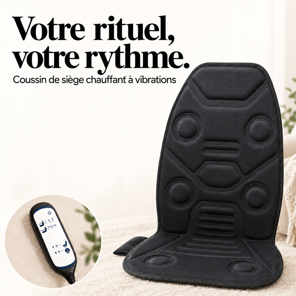 Coussin de siège chauffant à vibrations : présentation du modèle, visuel 7.
